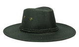 FabSeasons Black Casual Long Brim Cowboy Hat