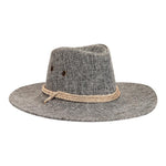 FabSeasons Grey Casual Long Brim Cowboy Hat