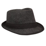 FabSeasons Plain Black Casual Fedora Hat freeshipping - FABSEASONS