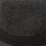 FabSeasons Plain Black Casual Fedora Hat