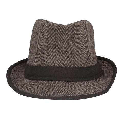 FabSeasons Brown Fedora Hat