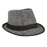FabSeasons Grey Casual Fedora Hat