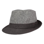 FabSeasons Grey Casual Fedora Hat