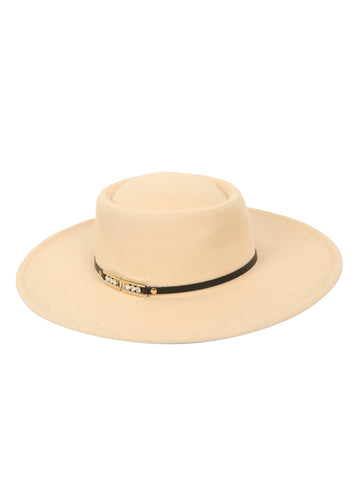 FabSeasons Womens Classic Wide Brim Floppy Panama Hat Belt Buckle Fedora Hat