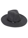 FabSeasons Panama Hat/cap for Men & Women with Drawstring for adjustment, Black