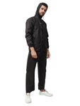 FabSeasons Heavy Duty Printed Reversible Double Layered Waterproof Raincoat set with adjustable Hood & Deep Mobile Pocket