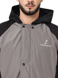 FabSeasons Lightweight Waterproof Raincoat set of Top & Bottom for Men's, with hood & Reflector at back