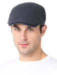 FabSeasons Plaid Corduroy Golf cap for Men & Women, casual Everyday Flat Cap, Stylish, Vintage Sun Cap & Hat