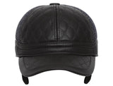 Casual Unisex Brown Baseball cap with foldable ear cover for winters