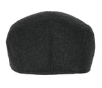 Checkered Unisex Darkgrey Baseball Cap with Foldable Ear Cover for Winters