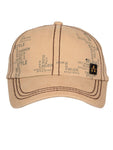 Fabseasons Solid Brushed Beige Color Cotton Cap