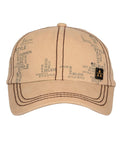 Fabseasons Solid Brushed Beige Color Cotton Cap