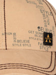 Fabseasons Solid Brushed Beige Color Cotton Cap