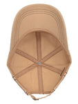 Fabseasons Solid Brushed Beige Color Cotton Cap freeshipping - FABSEASONS