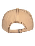 Fabseasons Solid Brushed Beige Color Cotton Cap