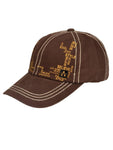 Fabseasons Solid Brushed brown Color Cotton Cap