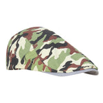 Fabseasons Brown Camouflage Adjustable Size Unisex Golf Flat Cap