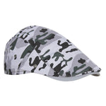 Fabseasons Grey Camouflage Adjustable Size Unisex Golf Flat Cap