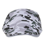 Fabseasons Grey Camouflage Adjustable Size Unisex Golf Flat Cap