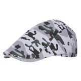 Fabseasons Grey Camouflage Adjustable Size Unisex Golf Flat Cap