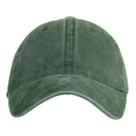 Fabseasons Green Washed Cotton Denim Unisex Baseball Summer Cap