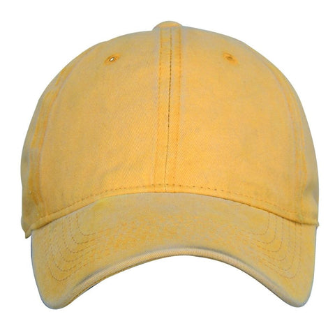 Fabseasons Yellow Washed Cotton Denim Unisex Baseball Summer Cap freeshipping - FABSEASONS