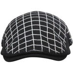 Fabseasons Checkered Black Unisex Golf Flat Cap