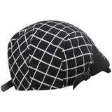 Fabseasons Checkered Black Unisex Golf Flat Cap