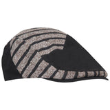 Fabseasons Brown Strips Designed Unisex Golf Flat Cap