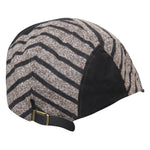 Fabseasons Brown Strips Designed Unisex Golf Flat Cap freeshipping - FABSEASONS