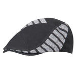 Fabseasons Grey Strips Designed Unisex Golf Flat Cap