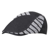 Fabseasons Grey Strips Designed Unisex Golf Flat Cap