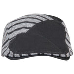 Fabseasons Grey Strips Designed Unisex Golf Flat Cap