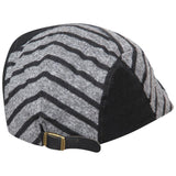Fabseasons Grey Strips Designed Unisex Golf Flat Cap