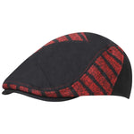 Fabseasons Red Strips Designed Unisex Golf Flat Cap