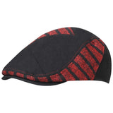 Fabseasons Red Strips Designed Unisex Golf Flat Cap