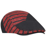 Fabseasons Red Strips Designed Unisex Golf Flat Cap