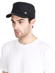 Fabseasons Black Small Peak Chekered Cap with Ear Covers freeshipping - FABSEASONS