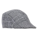 Fabseasons White Checkered Golf Flat Cap