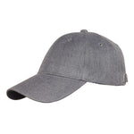 FabSeasons Medium Grey Plain Cotton Unisex Free Size with Buckle Baseball Cap