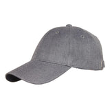 FabSeasons Medium Grey Plain Cotton Unisex Free Size with Buckle Baseball Cap