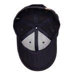FabSeasons Solid Navy Cotton Unisex with Buckle Baseball Cap
