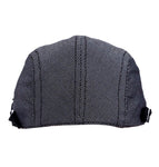 Fabseasons Black Cotton Golf Flat Cap