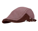 Fabseasons Brown Cotton Golf Flat Cap