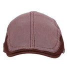 Fabseasons Brown Cotton Golf Flat Cap