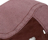 Fabseasons Brown Cotton Golf Flat Cap