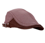 Fabseasons Brown Cotton Golf Flat Cap