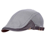 Fabseasons Grey Cotton Golf Flat Cap