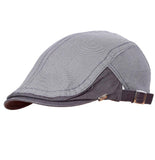 Fabseasons Grey Cotton Golf Flat Cap