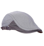 Fabseasons Grey Cotton Golf Flat Cap